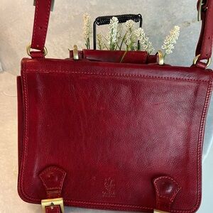 Vera Pelle cross body leather messenger bag